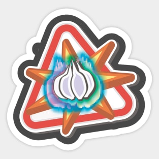 Wow!Garlic Sticker